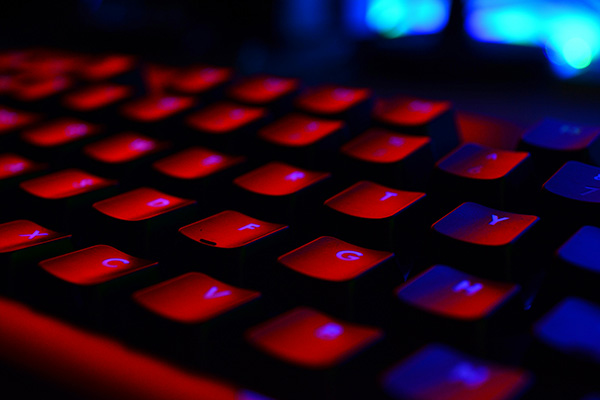 Red keyboard